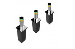 China Automatic Mobile App Control Retractable Traffic Bollards 50m-100m Remote Control Distance supplier
