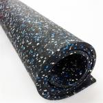 Black Rubber Floor Rolls 1.25m 1.22m 1m Exercise Flooring Rolls for sale