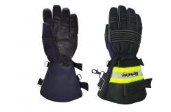 China Long cuff EN659 certified Firefighter Gloves with Impact Protection supplier