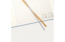 China Dotted Note Pages Student Weekly Planner Haze Blue Leatherette Paper supplier