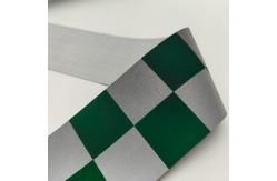 China High Durability Reflective Fabric With Printed Checks On supplier