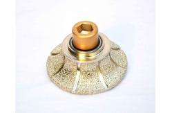 China Vacuum Brazing Stone Diamond Tools Profile Wheel For Hand Held Use supplier