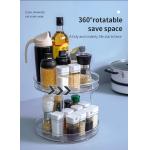 Rotating Vertical Modern Kitchen Plastic Lazy Susan Storage Holders Spice Rack