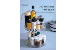 China Rotating Vertical Modern Kitchen Plastic Lazy Susan Storage Holders Spice Rack supplier