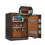 Height 580mm home lock box Customized Double Alarm