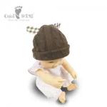 Customized Cotton Soft Brown Baby And Infant Hat  EN71 ODM OEM for sale