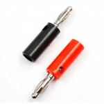 Speaker Screw Banana Gold Plate Plugs Connectors 4mm Black Red factory On-line Wholesale Golden for sale