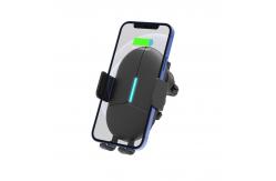 China Dashboard Auto Clamping Qi Car Mount Wireless Charger Air Vent supplier