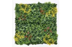 China Low Maintenance Fake Green Wall Grass Long Lasting Performance PE Square Shape supplier