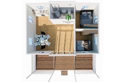 China Expandable Container House Grade 11 Wind Resistance and Grade 8 Earthquake Resistance supplier