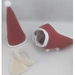 Stuffed Planet Friendly Plush Dog Toys Santa Dog Toy Christmas Wears for sale