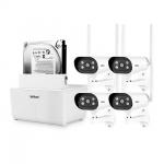 IP Camera cctv systems 4ch 8ch Smart Wifi Nvr Kit Outdoor 1080p 8 Channel wireless security camera system for sale