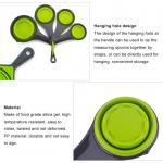 Collapsible Silicone Measuring Cups And Spoon Set