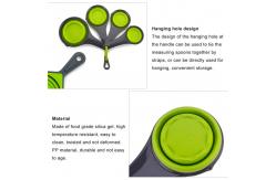 China Collapsible Silicone Measuring Cups And Spoon Set supplier