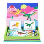 Kids Magnetic Jigsaw Puzzle Dinosaur Book Play Box Toys For Kindergarten for sale