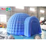 4m Tarpaulin Inflatable Igloo Dome Tent With LED Light Blower Promotional Parties for sale