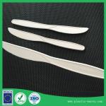 white color corn starch biodegradable disposable dinner knife for sale