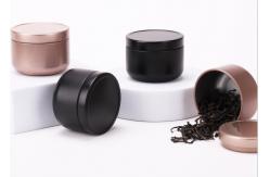 China Scerw Cap Tea Tin Boxes Aluminum 50g Metal Storage Jars supplier
