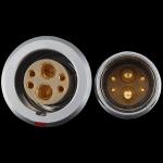 M18 double coaxial 4-signal connector Mixed connector FGG EGG 3B 4+2 plug and socket for sale