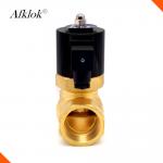 Electric Steam Control Valve 2 Way , Brass Solenoid Valve For Steam Cleaner for sale