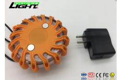 China Magnetic Rechargeable LED Flashing Police Warning Lights With Li - Ion Battery supplier