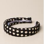 Satin Silk Black Elastic Hair Bands Versatility for sale