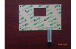 China White Tactile Metal Dome Membrane Switch With Double Sided Tape And 3M Adhesive supplier