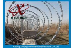 China Modern Security Barbed Wire Fence , Stainless Steel Razor Wire supplier