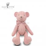 ODM OEM Azo Free Custom Animal Toys Stuffed Striped Red Jonit Bear EN71 Cotton for sale