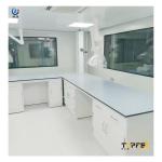 Acid Resistant Laboratory Ceramic Worktop , Flat Edge Lab Bench Countertop for sale