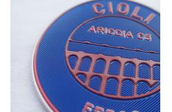 China Custom Silver Reflective Screen Printed Keyring Chain For Promotion Gift supplier