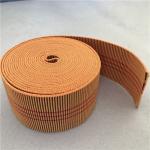 60mm Orange Color Outdoor Furniture Webbing 20%-30% Elongation With 3 Red Lines for sale