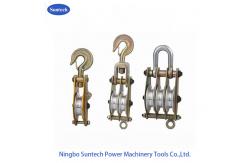 China QHS 50KN Dual Sheave Hoisting Tackle With Both Side Opening, Iron Hoisting Block supplier