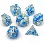 Sturdy Practical Clear Resin Dice , Wear Resistant Sharp Edge RPG Dice for sale