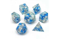 China Sturdy Practical Clear Resin Dice , Wear Resistant Sharp Edge RPG Dice supplier