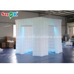 Inflatable Party Tent 2 Doors Inflatable Photo Booth White Durable Oxford For Wedding Party Rental for sale