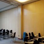 Wooden Removable Folding Partition Walls 65mm Thickness Melamine Surface for sale