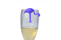 China Animal Pattern Shape Silicone Wine Glass Charms Eco Friendly Customized Logo supplier