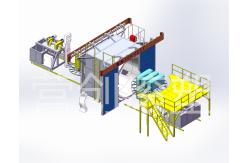 China Automated Shuttle Rotomolding Machine for Manufacturing Plant supplier