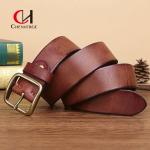 130CM Business Leather Belt Standard Size Top Layer Cowhide Men'S Belt for sale