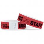 Adjustable Custom Tyvek Paper Wristbands Personalized Heat Resistant For Event