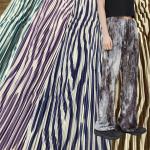 Dot Zebra Digital Print Tie Dye Pleated Crepe Woven Fabric 100gsm-250gsm for sale