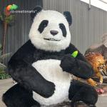 Realistic Robotic Animals Animatronic Panda For Amusement Park