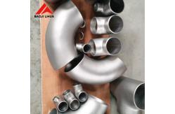 China Pure Titanium Elbow , 45 Deg 90 Deg Titanium Pipe Fitting With Long Radius supplier
