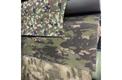 China Camouflage Cloth Fabric Canvas Net Knit PU Coating Fabric Green Webbing supplier