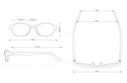 China 47mm Kids Antibacterial Glasses Gradient Color High Durability supplier