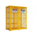 6 Feet Two Door Outdoor Propane Storage Cage , Gas Cylinder Storage Box Anticorrosive for sale