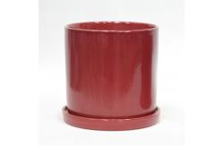 China Customized Glossy Terracotta Ceramic Planters For Optimal Water Drainage supplier