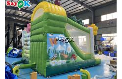 China Insect Print Themed Inflatable Bounce Trampoline House With Slide supplier