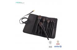 China Synthetic Hair 7pcs Soft Makeup Brush Set With Matte Wooden Handle supplier